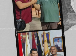 Ketua Umum ETH H. Dedy Syafrizal saat bersama Prof. Dr. Elfizar, S.Si, M.Kom.dan Sekretaris Jenderal Ganda Satria Darma bersama Prof. Dr. Elfizar, S.Si, M.Kom.(kanan). (poto/ist)