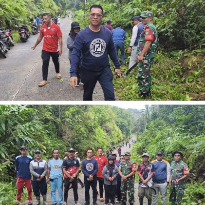  Aneng, Bupati Kabupaten Kepulauan Anambas hadir kegiatan Jumat ASRI laksanakan Pemerintah Kecamatan Jemaja Timur di Desa Ulu Maras. (Foto: ist)
