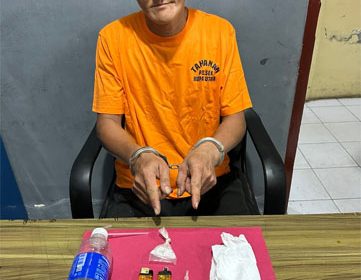 Tersangka kasus tindak pidana narkotika jenis sabu. (Foto: ist)