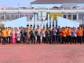 Apel Kesiapsiagaan Penanggulangan Bencana Kebakaran Hutan dan Lahan Kabupaten Bengkalis Tahun 2026. (Foto: ist)