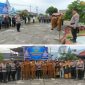 Apel  sabuk Kamtibmas  di halaman  Mapolsek Kundur. (Foto: ist)