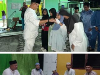 Polsek Kundur santuni anak yatim piatu dan gelar do'a bersama. (Foto: ist)