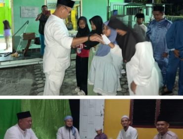 Polsek Kundur santuni anak yatim piatu dan gelar do'a bersama. (Foto: ist)