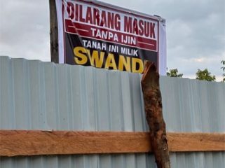 Rencana pembongkaran pagar seng. (Foto: ist)