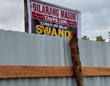 Rencana pembongkaran pagar seng. (Foto: ist)