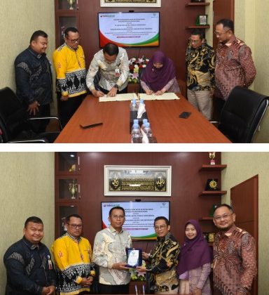 Penandatanganan MoU dan PKS dengan Yayasan Berkah Anak Negeri (Nazhir Wakaf Warrior). (Foto: BRKS)