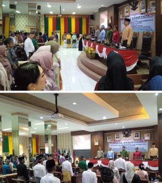 Sidang Paripurna Istimewa DPRD Kabupaten Kepulauan Anambas dalam rangka HUT ke-18 Kabupaten Kepulauan Anambas. (Foto: ist)