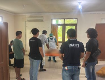 Foto Jenazah saat di Kamar Mayat RSUD Meranti 