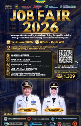 Tersedia 1.309 Lowongan Pekerjaan, Job Fair Bintan 2026 Siap Digelar