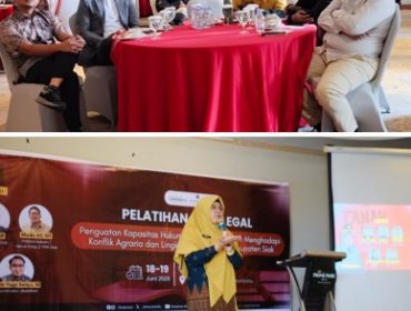 Penguatan Kapasitas Hukum bagi Penghulu Kampung dalam Menghadapi Konflik Agraria dan Lingkungan Hidup di Kabupaten Siak pada 18–19 Juni 2026 di Hotel Prime Park Pekanbaru. (Foto: ist)