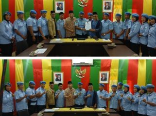 LAMR terima kunjungan silaturahmi organisasi masyarakat WPG Provinsi Riau di Balai Adat LAMR. (Foto: ist)
