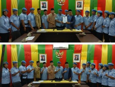 LAMR terima kunjungan silaturahmi organisasi masyarakat WPG Provinsi Riau di Balai Adat LAMR. (Foto: ist)