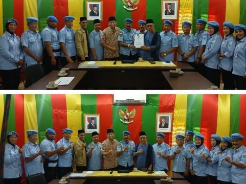 LAMR terima kunjungan silaturahmi organisasi masyarakat WPG Provinsi Riau di Balai Adat LAMR. (Foto: ist)