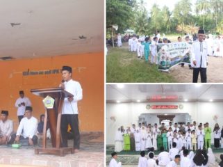 Ketua Panitia Pawai Muharram Hapis Periandi, SH dan peserta pawai. (Foto: ist)