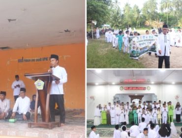 Ketua Panitia Pawai Muharram Hapis Periandi, SH dan peserta pawai. (Foto: ist)