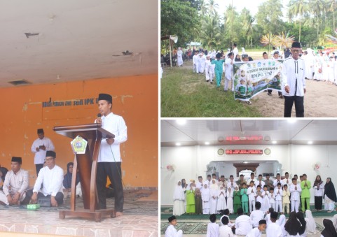 Ketua Panitia Pawai Muharram Hapis Periandi, SH dan peserta pawai. (Foto: ist)