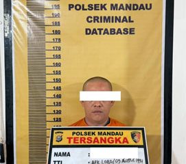 Tersangka kasus tindak pidana penganiayaan.  (Foto: ist)