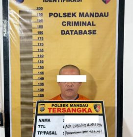 Tersangka kasus tindak pidana penganiayaan.  (Foto: ist)