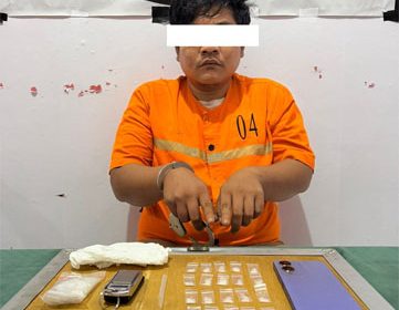 Tersangka kasus tindak pidana narkotika jenis sabu. (Foto: ist)