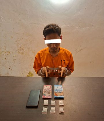 Polsek Pinggir Ungkap Peredaran Sabu, Satu Tersangka Diamankan dengan Barang Bukti 13,55 Gram