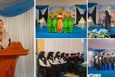 Suasana pelepasan siswa-siswi Kelas VI SD Negeri 004 Genting Pulur Tahun Pelajaran 2025/2026. (Foto: ist)