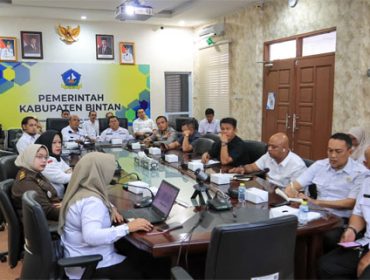 Rapat pembahasan Juknis Pilkades Serentak dan PAW Kabupaten Bintan Tahun 2026 (Foto: ist)