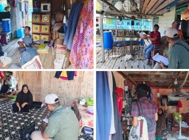  Tim Verifikasi BSRTLH untuk melaksanakan kegiatan verifikasi lapangan terhadap usulan RTLH di Kecamatan Tambelan. (Foto: ist)