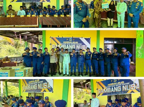 Sambang Nusa Presisi, institusi Polri hadir sapa warga Desa Maini Darul Aman, Kecamatan Tebing Tinggi Barat. (Foto: ist)