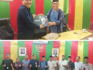 LAMR Provinsi Riau terima kunjungan silaturahmi BPK Wilayah Riau di Balai Adat Melayu Riau. (Foto: ist)
