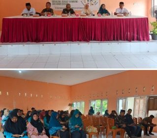 Sosialisasi Rumah Pangan Beragam, Bergizi, Seimbang dan Aman (B2SA) di Gedung Pertemuan Desa Ulu Maras, Kecamatan Jemaja Timur, Kabupaten Kepulauan Anambas. (Foto: ist)