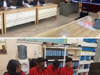Persidangan yang digelar secara daring di Kantor Kejaksaan Negeri Kepulauan Meranti, Kamis (11/6/2026). (Foto: ist).