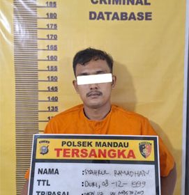 Tersangka kasus tindak pidana penyalahgunaan narkotika jenis sabu. (Foto: ist)