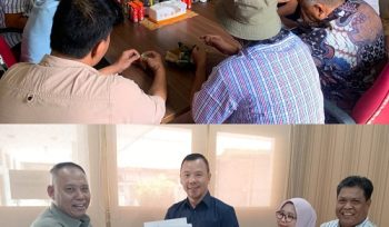 Direktur PT. SPR, Dr. H. Haris Kampay MoU dengan PT. KSA dan PT. Fondasindo Maret Berjaya
