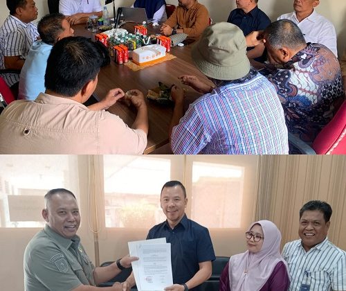 Direktur PT. SPR, Dr. H. Haris Kampay MoU dengan PT. KSA dan PT. Fondasindo Maret Berjaya