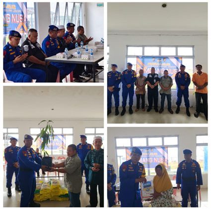 Ditpolairud Polda Riau Gelar Program JALUR di Inhil, Bagikan Paket Sembako dan Bibit Pohon untuk Masyarakat Pesisir