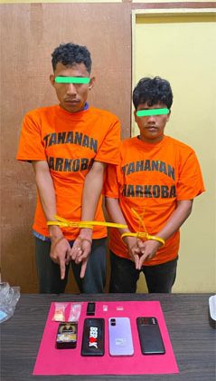 Dua Terduga Pengedar Sabu Ditangkap di Banglas, Satresnarkoba Polres Meranti Amankan Barang Bukti