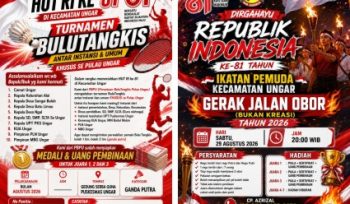 Flyer meriahkan HUT RI ke 81.