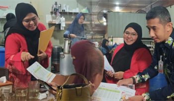 Sosialisasi produk Rahn dan Pembiayaan Emas digelar Tim Bisnis BRK Syariah KCP Jalan Riau di Kedai Kopi Nikmat, Pekanbaru
