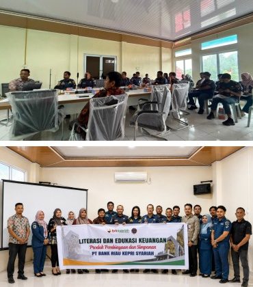 Kegiatan Literasi dan Edukasi Keuangan Syariah bagi pegawai Kantor Kesyahbandaran dan Otoritas Pelabuhan (KSOP) Bengkalis. (Foto: ist)