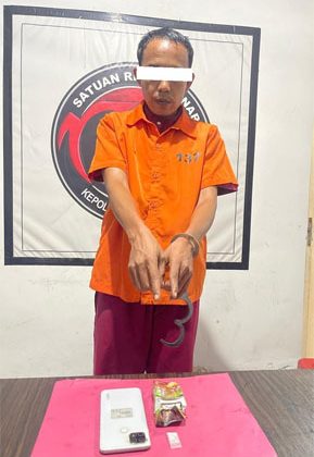 Tersangka pelaku peredaran narkotika. (Foto: ist)