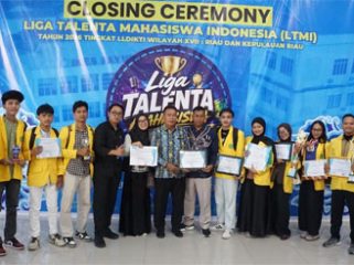 Foto bersama dalam Liga Talenta Mahasiswa Lldikti Wilayah. (Foto: ist) 
