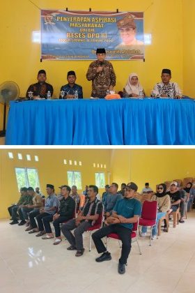 DPD RI Dapil Provinsi Kepulauan Riau, Drs. H. Ismeth Abdullah,laksanakan Reses Masa Sidang V Tahun 2026 di Kecamatan Jemaja Timur, Kabupaten Kepulauan Anambas. (Foto: ist)