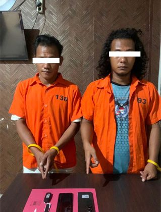 Dua pria diduga terlibat dalam peredaran narkotika jenis sabu. (Foto: ist)