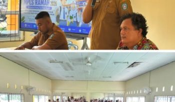 Kepala Sekolah SMAN 1 Ungar, M. Nasrol, SPd di dampingi Wakil Kepala Sekolah Bidang Kesiswaan M. Fathurrohman dan Ketua Panitia MPLS Sahrudin, SPd. (Foto: ist)