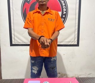 Tersangka kasus tindak pidana narkotika jenis sabu. (Foto: ist)