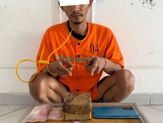 Tersangka pelaku diduga sebagai pengedar. (Foto: ist)
