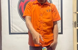 Tersangka pengedar narkotika jenis sabu. (Foto: ist)