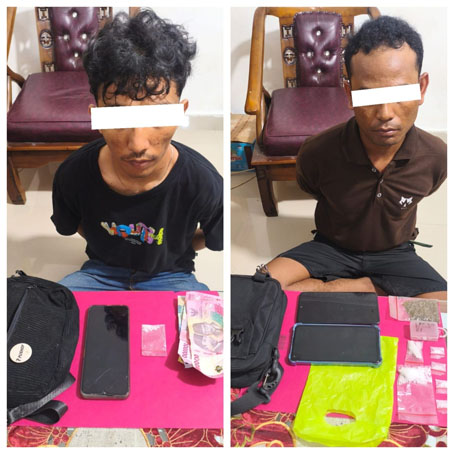 Tersangka perkara tindak pidana narkotika jenis sabu. (Foto: ist)