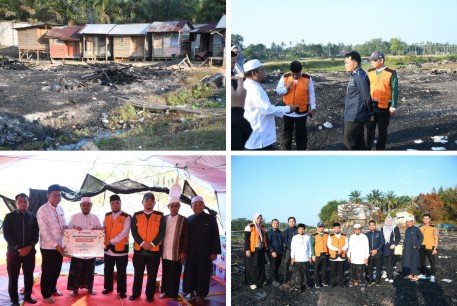 Bersempena HUT Ke-81 RI, BRK Syariah dan UPZ Salurkan Bantuan Untuk Ponpes Syekh Burhanuddin Kuntu Pascakebakaran