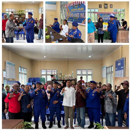 Ditpolairud Polda Riau Gelar Program JALUR di Dumai, Bagikan beras, Bendera Merah putih hingga Bibit Pohon Sambut HUT RI ke-81